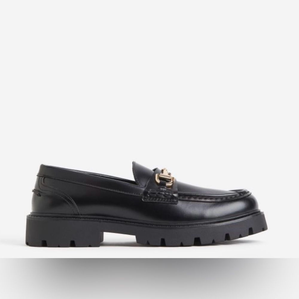 H&M Chunky Loafers in Black (size 10/41) - Picture 3 of 10